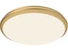 Kuzco Lighting Malta Brushed Gold Round Flush Mount