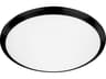 Kuzco Lighting Malta Black Round Flush Mount