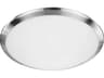 Kuzco Lighting Malta Brushed Nickel Round Flush Mount
