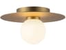Kuzco Lighting Elixir Brushed Gold Globe Flush Mount
