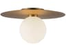 Kuzco Lighting Elixir Brushed Gold Globe Flush Mount