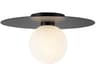 Kuzco Lighting Elixir Black Globe Flush Mount