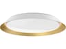 Kuzco Lighting Jasper White Gold Round Flush Mount