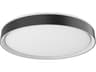 Kuzco Lighting Essex Black White Round Flush Mount