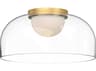 Kuzco Lighting Cedar Brushed Gold Dome Flush Mount