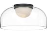 Kuzco Lighting Cedar Black Dome Flush Mount
