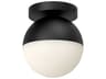 Kuzco Lighting Monae 1-Light Black Globe Flush Mount