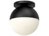 Kuzco Lighting Monae 1-Light Black Globe Flush Mount