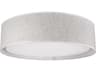 Kuzco Lighting Dalton Beige Brown Drum Flush Mount