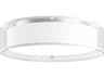 Kuzco Lighting Dalton White Organza Drum Flush Mount