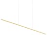Kuzco Lighting Vega Minor Brushed Gold Linear Island Pendant