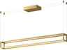 Kuzco Lighting Plaza Brushed Gold Geometric Linear Island Pendant