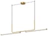 Kuzco Lighting Vesper Brushed Gold Linear Island Pendant
