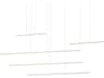 Kuzco Lighting Chute Motion White Linear Island Pendant