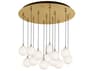 Kuzco Lighting Bolla 13-Light Brushed Gold Globe Pendant