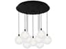 Kuzco Lighting Bolla 9-Light Black Globe Pendant