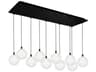 Kuzco Lighting Bolla 10-Light Black Globe Island Pendant