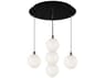Kuzco Lighting Bolla 5-Light Black Globe Pendant