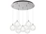 Kuzco Lighting Bolla 9-Light Chrome Globe Pendant
