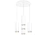 Kuzco Lighting Cameo 5-Light White Cylinder Pendant