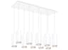 Kuzco Lighting Cameo 10-Light White Cylinder Island Pendant