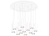 Kuzco Lighting Cameo 13-Light White Cylinder Pendant