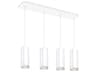 Kuzco Lighting Cameo 4-Light White Cylinder Island Pendant