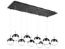 Kuzco Lighting Pluto 10-Light Black Chrome Globe Island Pendant