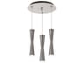 Kuzco Lighting Robson 3-Light Brushed Nickel Cylinder Mini Pendant