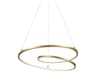 Kuzco Lighting Twist Antique Brass Pendant