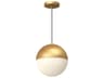 Kuzco Lighting Monae Brushed Gold Globe Mini Pendant