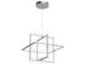Kuzco Lighting Mondrian Brushed Nickel Geometric Pendant