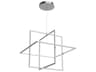 Kuzco Lighting Mondrian Brushed Nickel Geometric Pendant