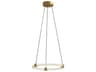 Kuzco Lighting Bruni Brushed Gold Round Pendant