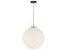 Kuzco Lighting Marco 1-Light Black Globe Pendant