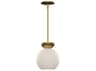 Kuzco Lighting Arcadia 1-Light Brushed Gold Globe Pendant