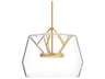 Kuzco Lighting Deco Brushed Gold Geometric Pendant