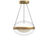 Kuzco Lighting Virgo Brushed Gold Globe Mini Pendant