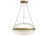Kuzco Lighting Virgo Brushed Gold Globe Pendant