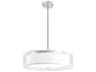 Kuzco Lighting Dalton White Organza Drum Pendant