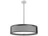 Kuzco Lighting Dalton Black Organza Drum Pendant
