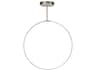 Kuzco Lighting Cirque Brushed Nickel Round Island Pendant