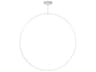Kuzco Lighting Cirque White Round Island Pendant