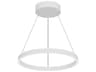 Kuzco Lighting Cerchio White Round Pendant