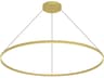 Kuzco Lighting Cerchio Brushed Gold Round Pendant