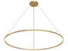 Kuzco Lighting Cerchio Brushed Gold Round Pendant