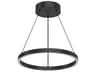 Kuzco Lighting Cerchio Black Round Pendant