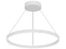 Kuzco Lighting Cerchio White Round Pendant