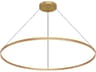 Kuzco Lighting Cerchio Brushed Gold Round Pendant