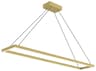 Kuzco Lighting Piazza Brushed Gold Linear Island Pendant